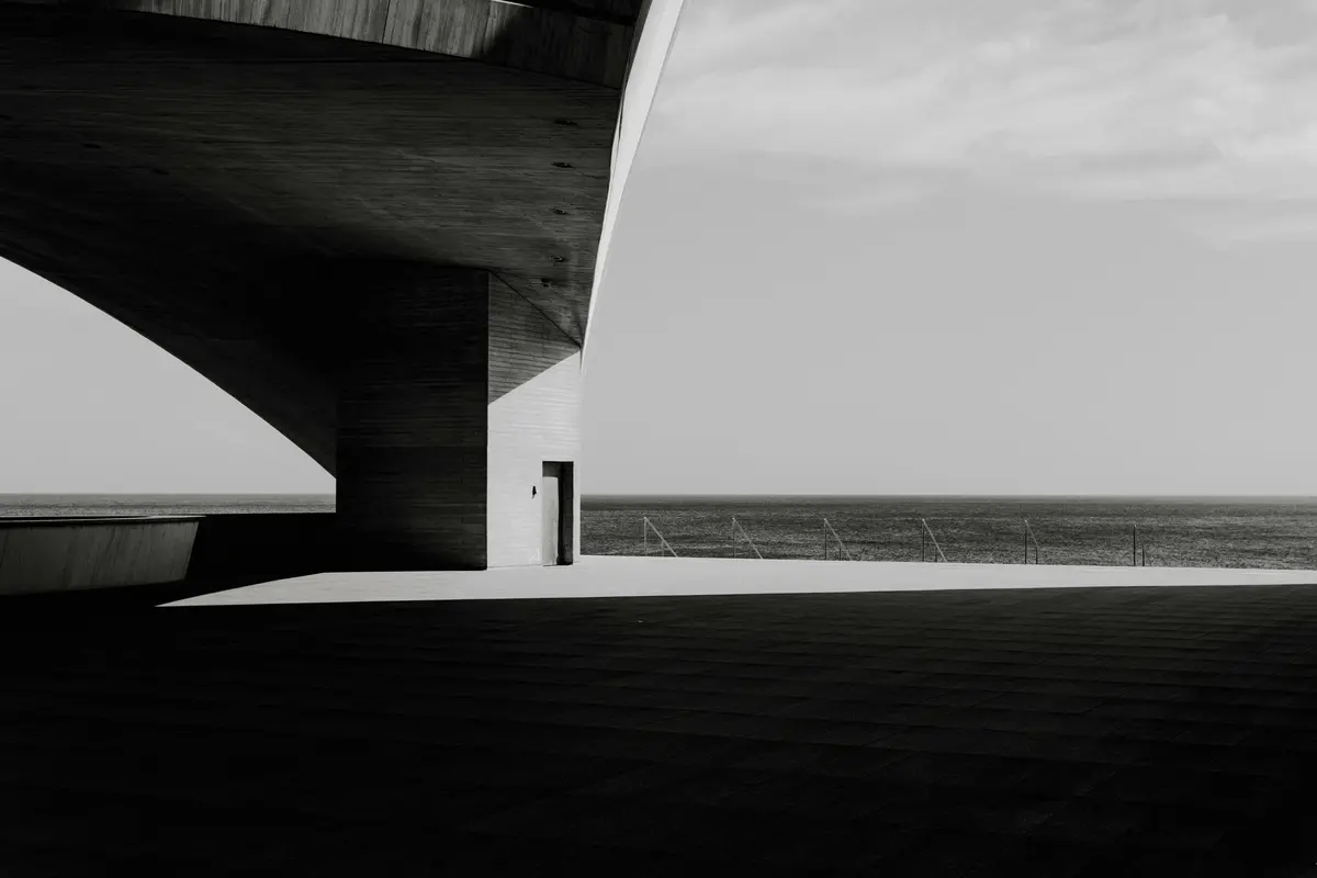 Modern concrete building