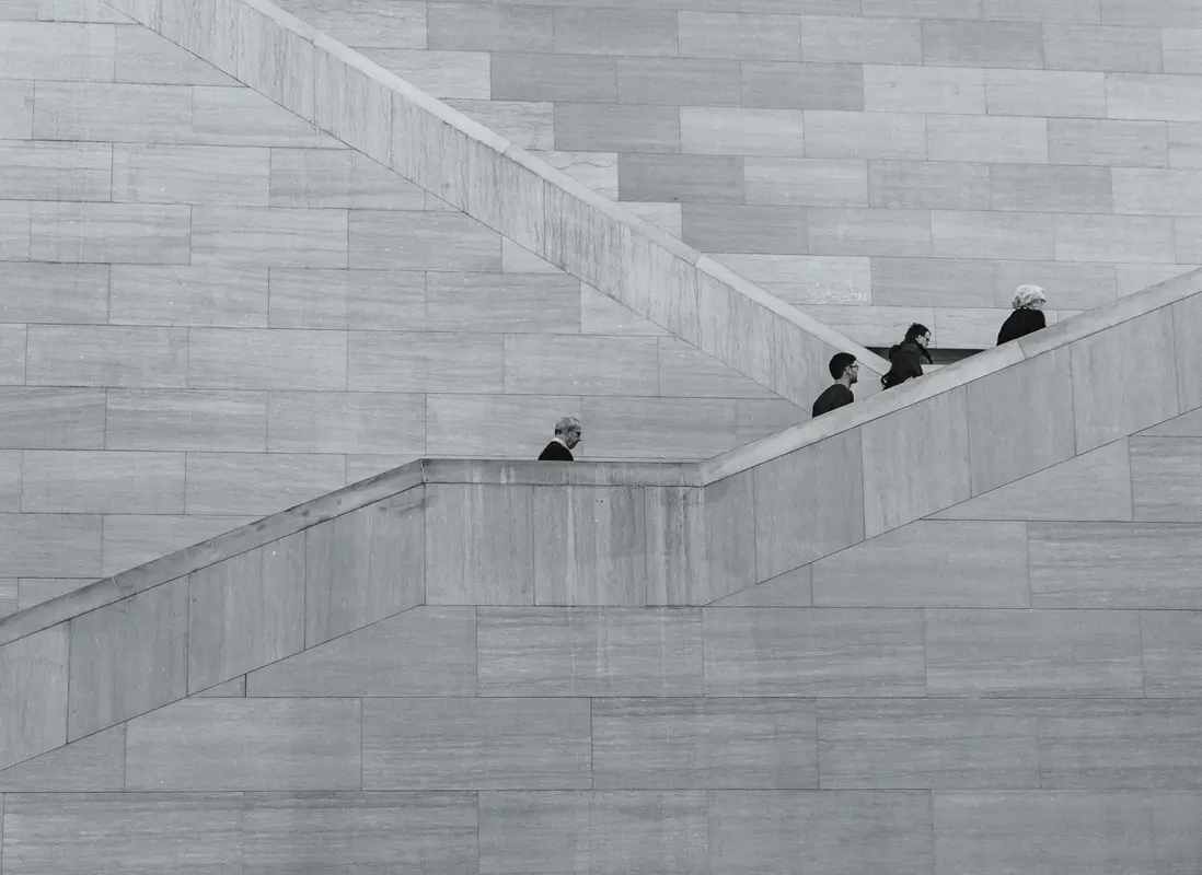 Concrete staircase