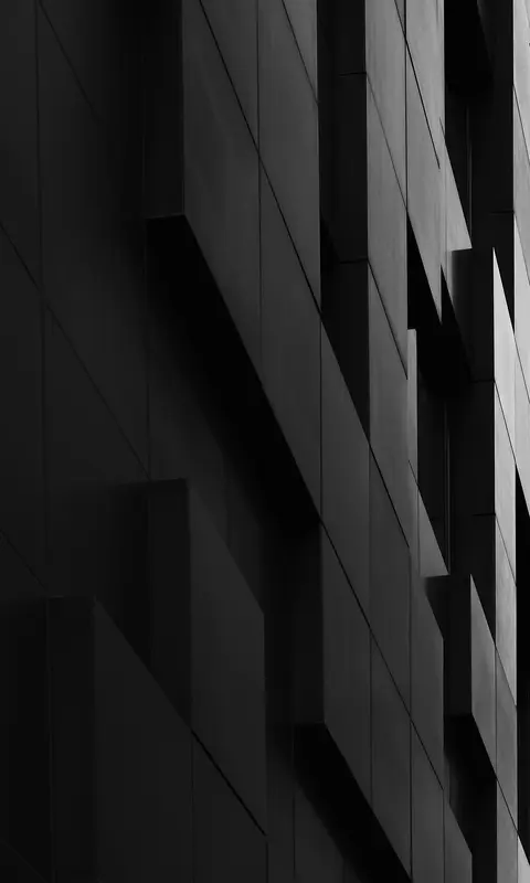 Modern dark architecture facade