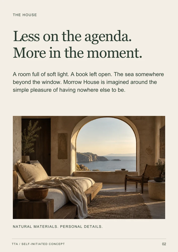 Morrow House brochure interior